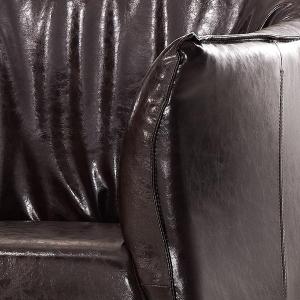 Brown Leather Office Couch