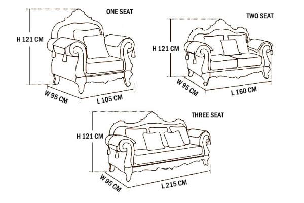 B186A Living Room Leather Sofa Set