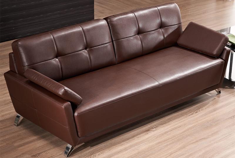  Commercial Brown Leather Sofa Set